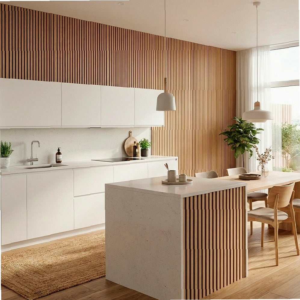 Panneau Acoustique Mural en Bois